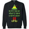Buddy The Elf, What&rsquo;s Your Favorite Color Christmas sweatshirt, hoodie