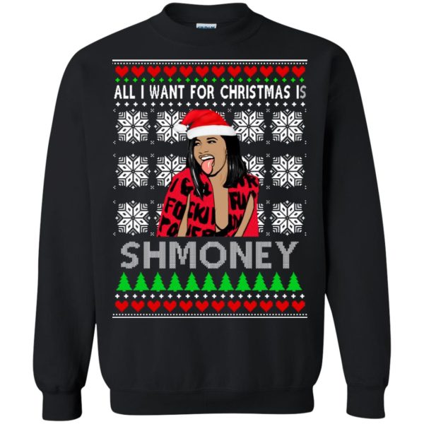 Cardi all I want for Christmas is Shmoney Okkkurrr shirt, hoodie