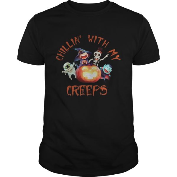 Chillin With My Creeps Funny Halloween Costume Gift