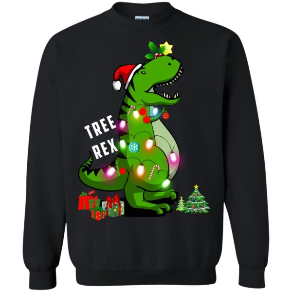 Christmas Tree T-Rex ugly sweatshirt, shirt, hoodie, long sleeve