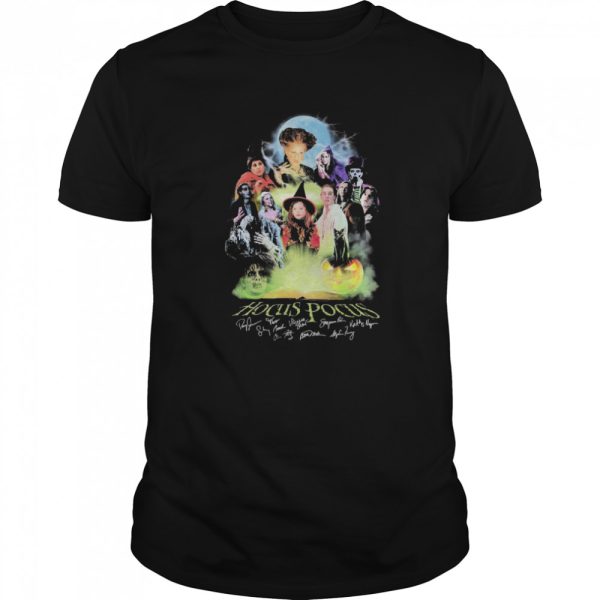 Colorful Hocus Pocus Signatures Halloween shirt