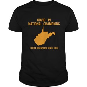 Covid-19 national champions social distancing since 1863 shirt