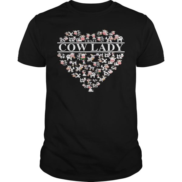 Crazy cow lady shirt, hoodie, long sleeve, ladies tee