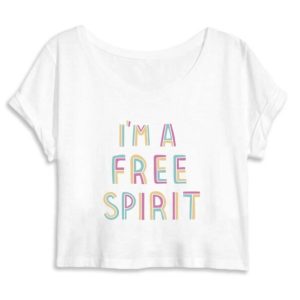 Crop top original I’m a free spirit