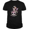 Cute Breast Cancer Girl Sugars Skull Halloween Day Dead shirt
