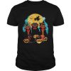 Dachshund Dracula Pumpkin Moonlight Happy Halloween shirt