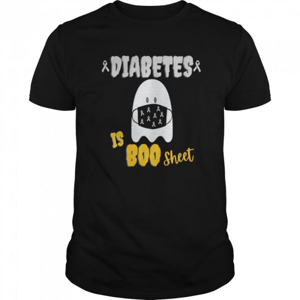 Diabetes Is Boo Sheet Funny Halloween Diabetes Awareness shirt