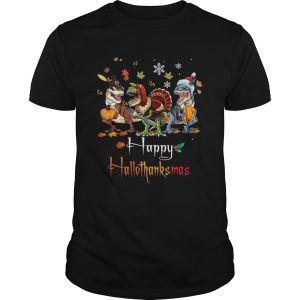 Dino Trex Happy Hallothanksmas shirt