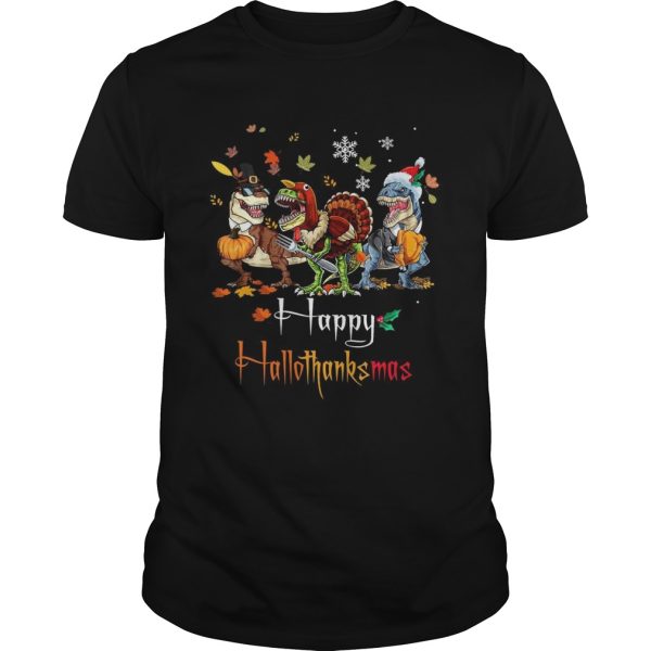 Dino Trex Happy Hallothanksmas shirt