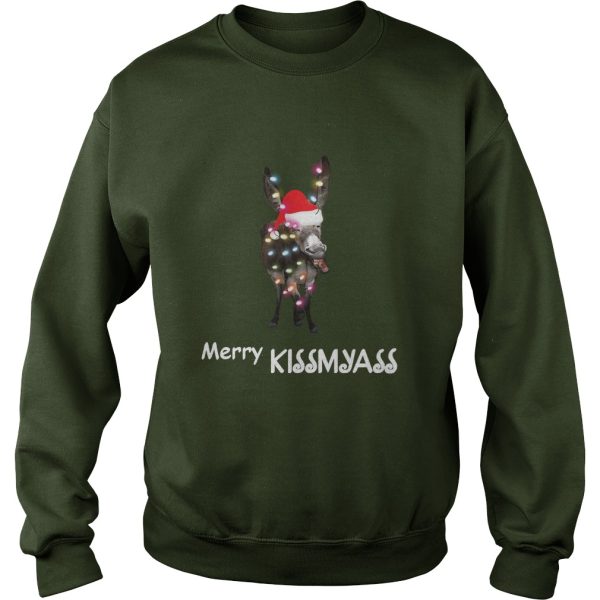 Donkey Merry Kissmyass Christmas sweatshirt, hoodie