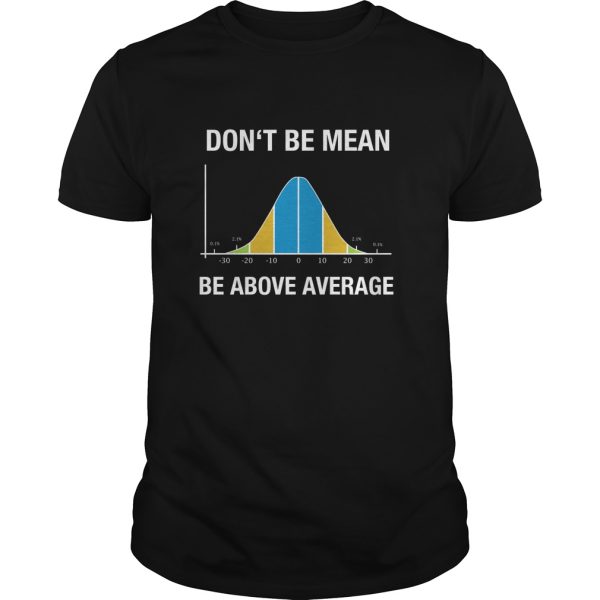 Don’t be mean be above average shirt, hoodie, long sleeve