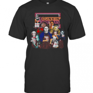 Dunkin’ Donuts Characters Horror Movies Halloween T-Shirt