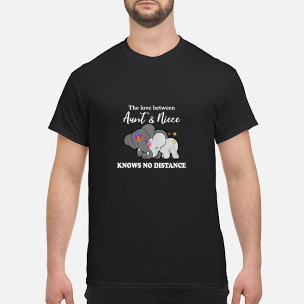 Elephant the love between aunt and niece knows no distance shirt