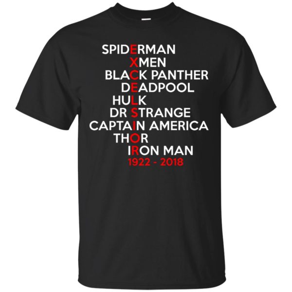 Excelsior Stan Lee Spiderman Xmen Black Panther shirt, hoodie