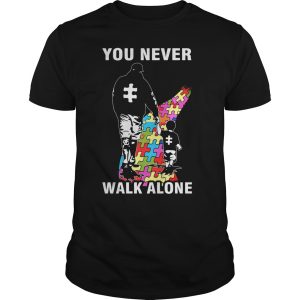 Father and Son you never walk alone Autism shirt, hoodie