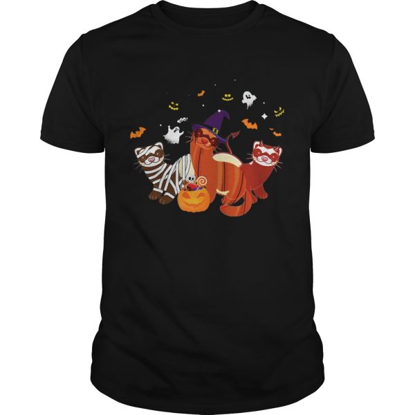 Ferret Pumpkin Halloween shirt