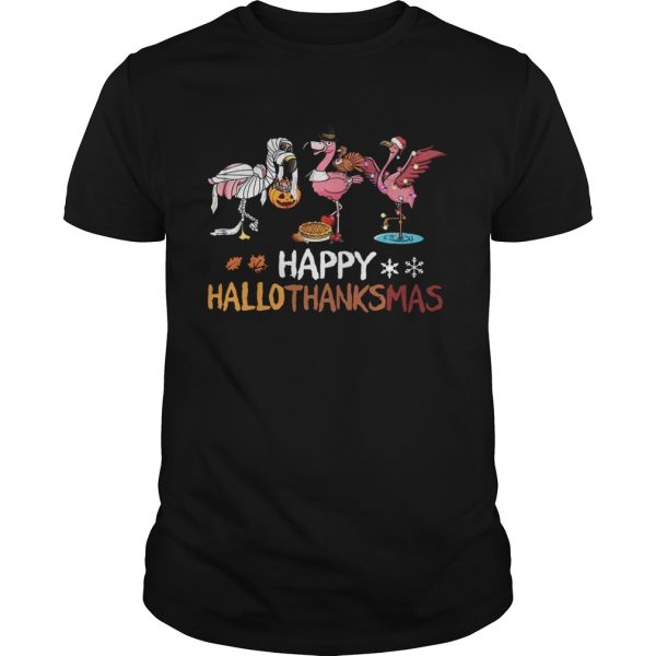Flamingo Happy Hallothanksmas shirt