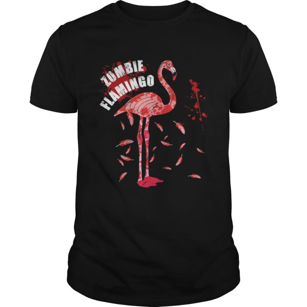 Flamingo Zombie Flamingo Halloween Bird T-Shirt