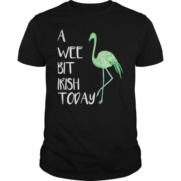 Flamingo a wee bit Irish today shirt, hoodie, long sleeve