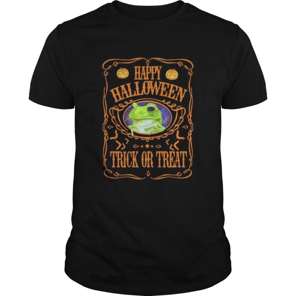 Frog Happy Halloween Trick Or Treat shirt