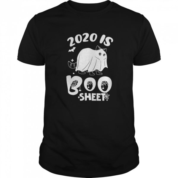 Ghost Cat 2020 Is Boo Sheet Halloween shirt