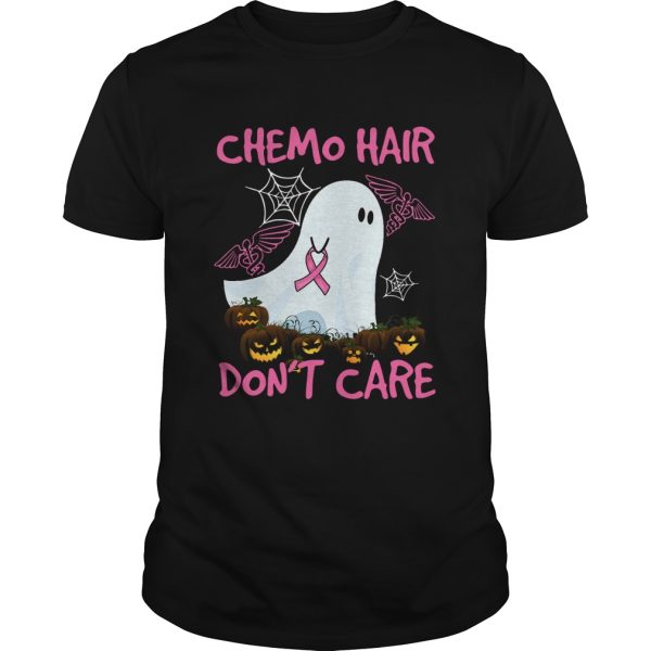 Ghost Chemo Hair Dont Care Nurse Halloween shirt