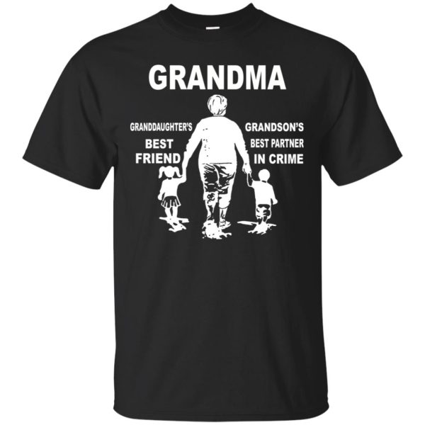 Grandma granddaughters best friend grandsons best partner in crime shirt