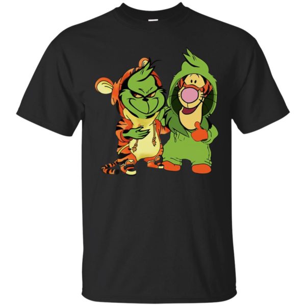 Grinch and Tigger shirt, hoodie, long sleeve, ladies tee