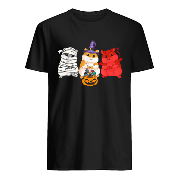 Guinea Pigs happy Halloween Cute mummy witch demon shirt