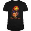 HAPPY HALLOWINE CAT PUMPKIN SUNSET HALLOWEEN shirt