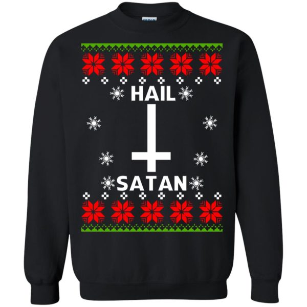 Hail Satan Christmas sweatshirt, hoodie, long sleeve, ladies tee