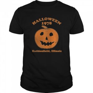 Halloween 1978 holiday spooky gift myers pumpkin haddonfield shirt