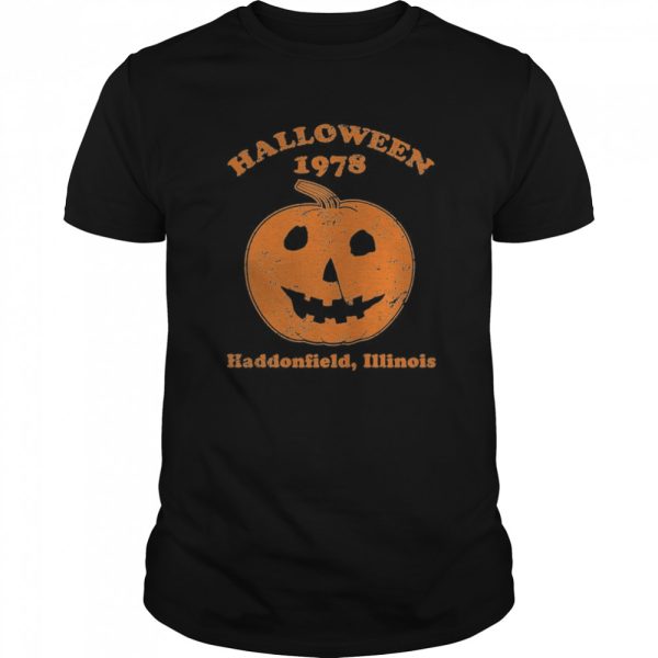 Halloween 1978 holiday spooky gift myers pumpkin haddonfield shirt