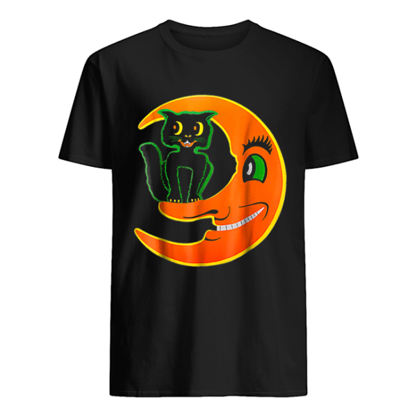 Halloween Beistle Cat on the Moon Horror Gift shirt