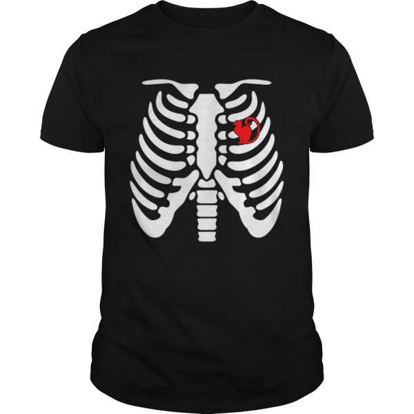 Halloween Day Skeleton Cat shirt