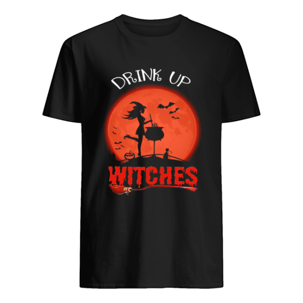 Halloween Drink Up Withches Vintage Wine Lover Gift T-Shirt