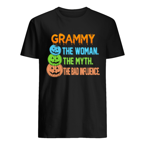 Halloween Grammy The Woman The Myth The Bad Influence T-Shirt