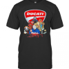 Halloween Horror Characters Ducati Logo T-Shirt