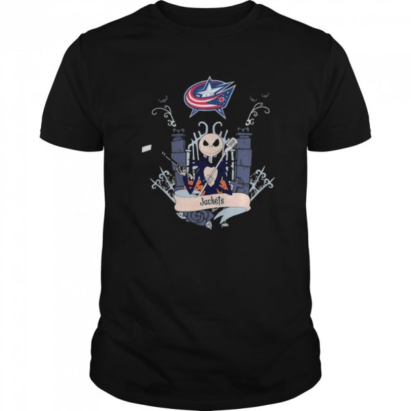 Halloween Jack Skellington Columbus Blue Jackets shirt