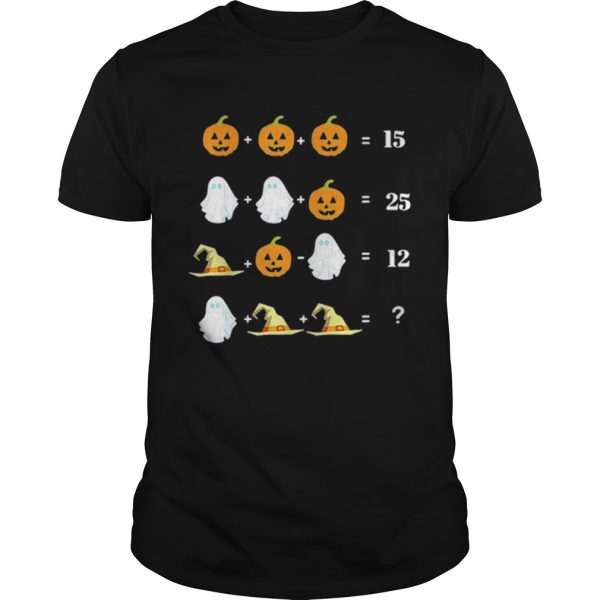 Halloween Math Equations For Math Teachers shirt