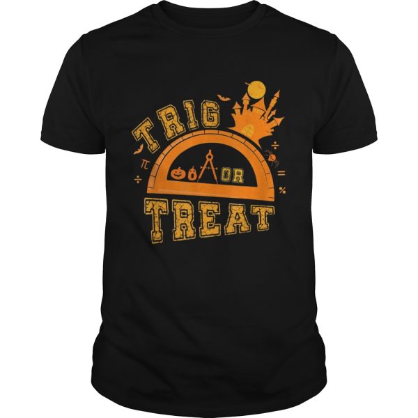 Halloween Math Teacher Trig Or Treat Student School T-Shirt