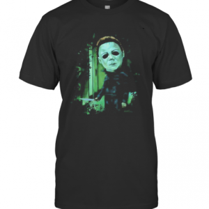 Halloween Michael Myers Holding Knife T-Shirt
