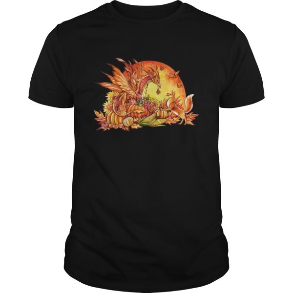 Halloween Pumpkin Dragon Fox Butterflies shirt