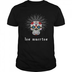 Halloween Skull Wiry Burst Behind Day Dead Dia De Los Muertos shirt