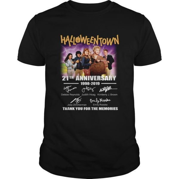 Halloween Town 21th anniversary 1998 2019 thank you for the memories shirt