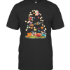 Halloween Tree Mickey Mouse Cartoon Characters T-Shirt