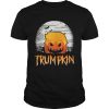 Halloween Trumpkin Jack O Lantern Scary Carved Pumpkin Wig shirt