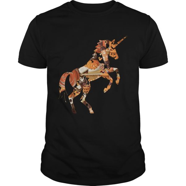 Halloween Unicorn Candy Corn Pumpkins shirt