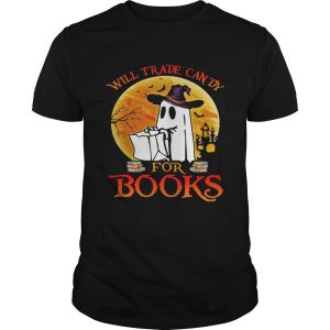 Halloween boos will trade candy for books moon shirt