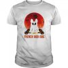 Halloween cat ghost french boo-dog sunset shirt
